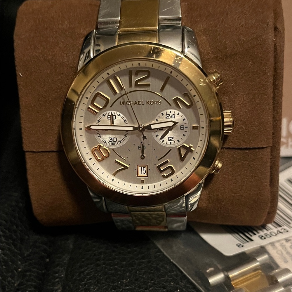 Michael Kors Two-Tone Gold and Silver Watch
